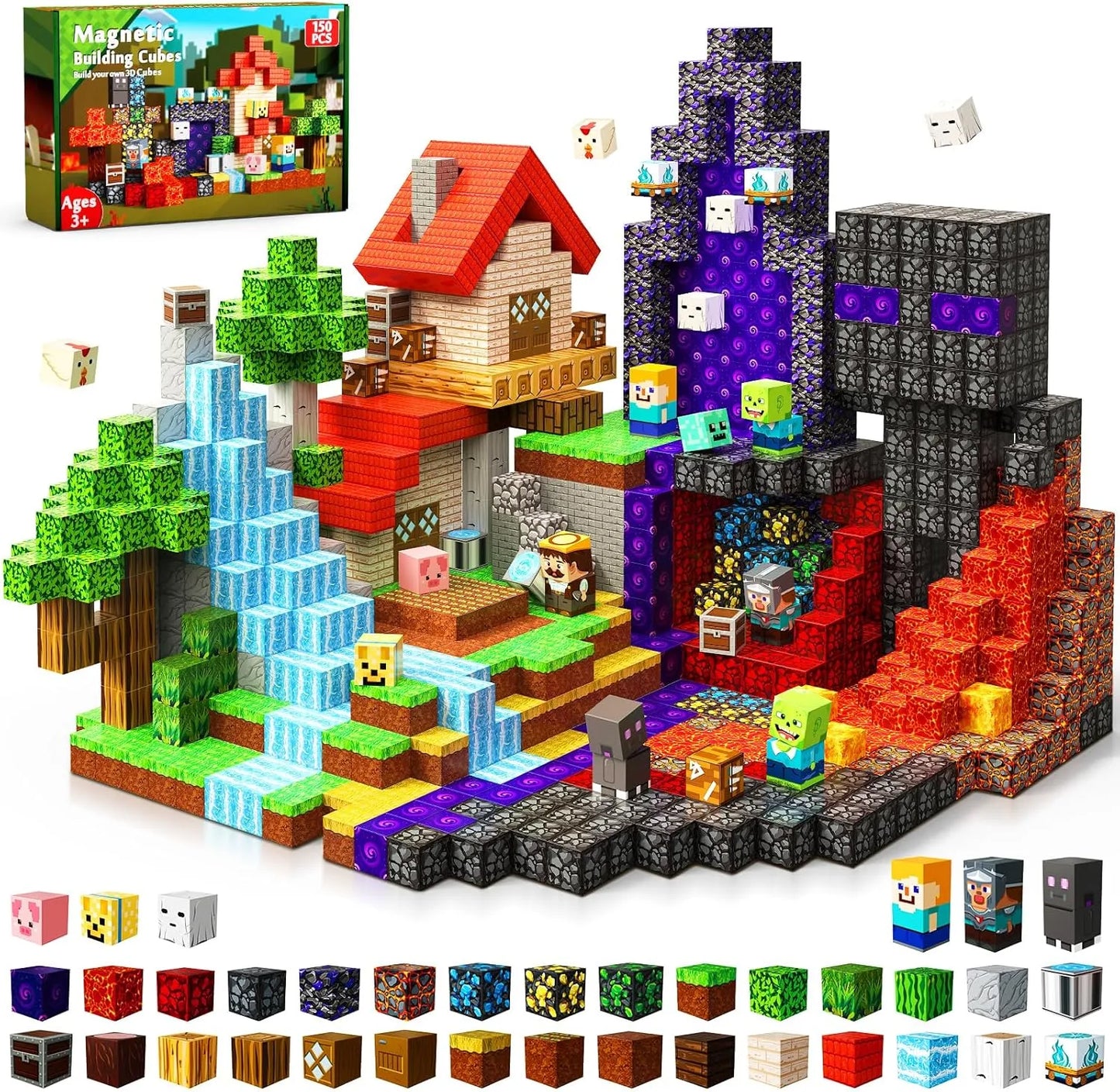 مو لعبة وبس… مشروع عبقرية! 🧠✨ مكعبات مغناطيسية تخلي طفلك يبني، يفكر، ويبدع ساعات بدون ملل