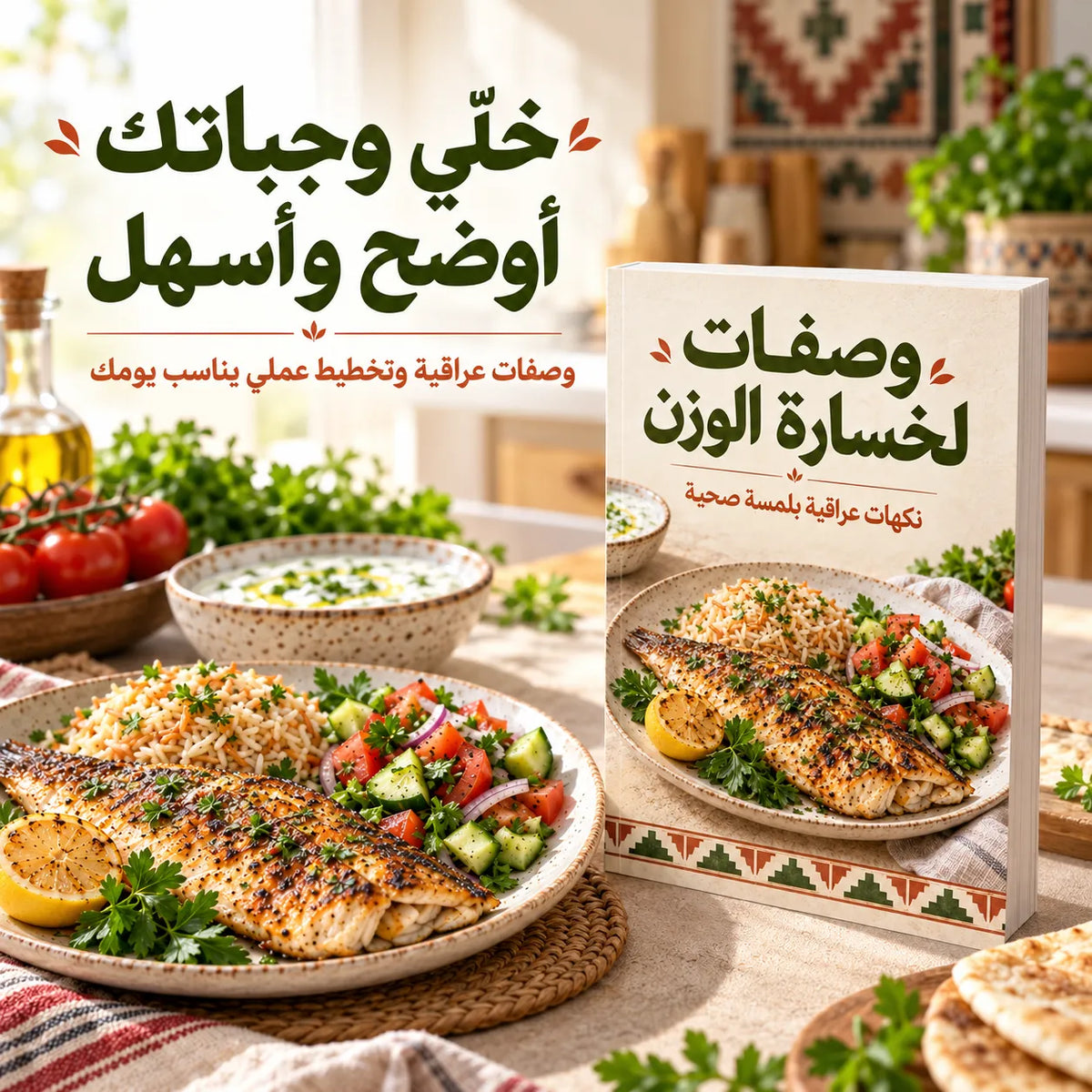 لا حرمان ولا حيرة… نكهات عراقية تحبّها، ووجبات متوازنة تمشي ويا هدفك وحياتك!