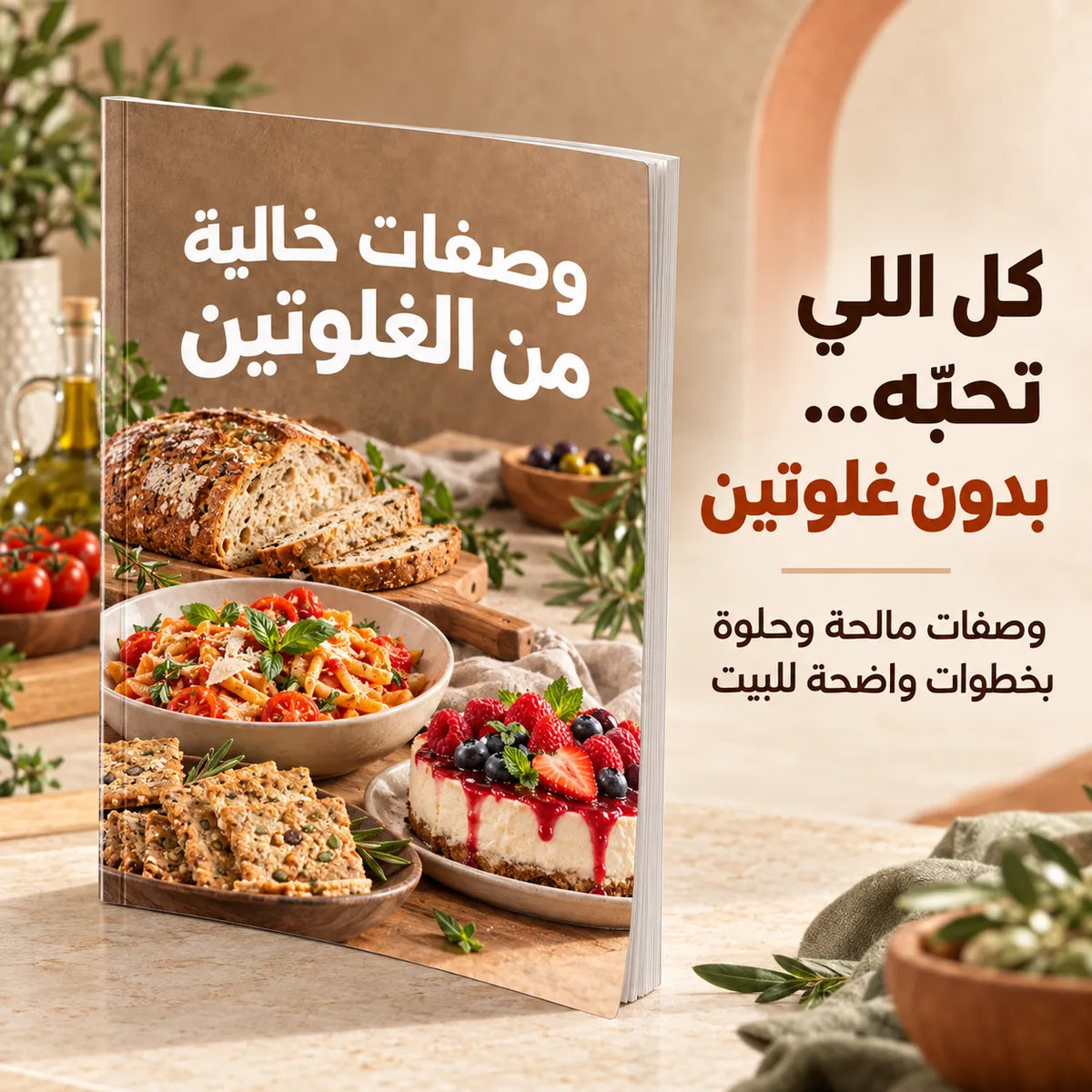 مو مجرد كتاب وصفات… هذا المفتاح اللي يرجّع كل الأكلات اللي تحبّها لسفرتك—خالية من الغلوتين، بطعم يفتح النفس وخطوات واضحة ما تخلّيك تحتار!