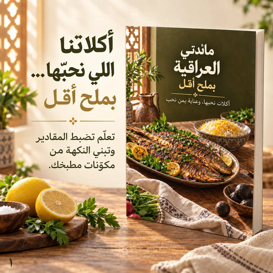لَمّة أهلك تسوى الدنيا… دلّلهم بأكلات عراقية بملح أقل! وصفات ومقادير واضحة تعلّمك تبني النكهة بكل طبخة